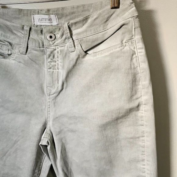 EUC YUMMIE BY HEATHER THOMSON LIMESTONE ANKLE STRETCHY JEANS SIZE 31 - Picture 11 of 13